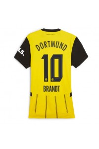 Borussia Dortmund Julian Brandt #10 Voetbaltruitje Thuis tenue Dames 2024-25 Korte Mouw